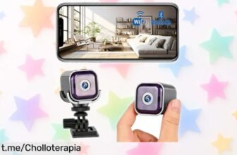 Mini cámara espía de vigilancia 1080P con wifi y visión nocturna a un precio increíble que no quitarás los ojos, mantén tu hogar seguro y con estilo sin gastar mucho.