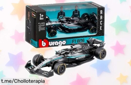 Mini coche de colección F1 MercedesAMG W16 2025: la réplica oficial que hará brillar a los fans, ¡y ahora a un precio espectacular! No te quedes sin el tuyo.