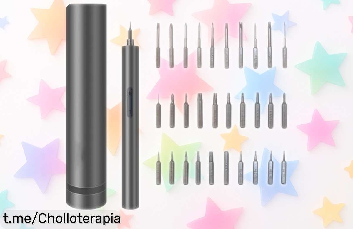 Mini juego de destornilladores eléctricos 30 en 1 con batería increíble a precio loco, ¡no dejes pasar la oportunidad de tener una herramienta que hará tu vida más sencilla!