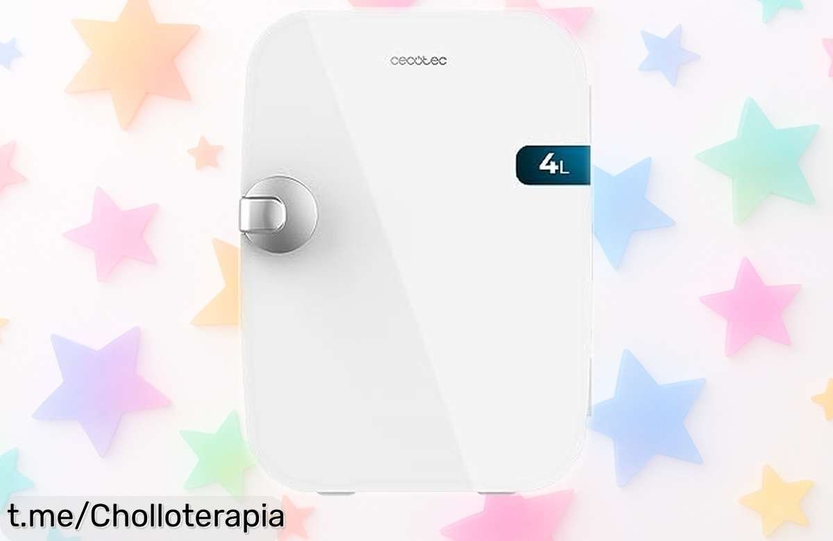 Mini nevera Cecotec Bolero MiniCooling Río White 4L, el ofertón que no te puedes perder para disfrutar de tus bebidas frías o comidas calentitas donde quieras.