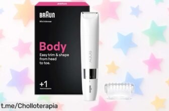 Mini recortadora corporal para mujer Braun BS1000 a precio de ganga: perfecta para zonas difíciles, ¡aprovecha esta oferta ya y siéntete siempre lista!