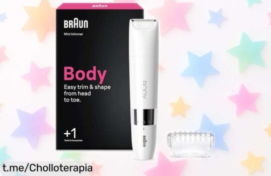 Mini recortadora corporal para mujer Braun BS1000 a precio de ganga: perfecta para zonas difíciles, ¡aprovecha esta oferta ya y siéntete siempre lista!