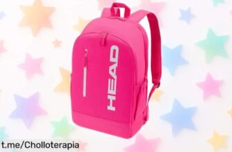 Mochila HEAD Base Backpack 17L potente y resistente, tu aliada perfecta para raquetas y zapatillas a un precio rebajado que no querrás dejar escapar. ¡Hazte con ella ahora!