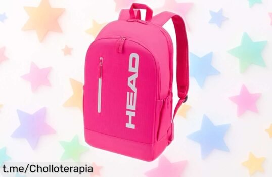 Mochila HEAD Base Backpack 17L potente y resistente, tu aliada perfecta para raquetas y zapatillas a un precio rebajado que no querrás dejar escapar. ¡Hazte con ella ahora!