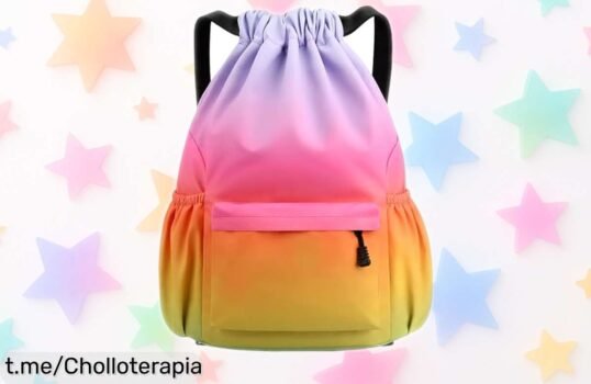 Mochila de cuerdas súper resistente con múltiples bolsillos a precio de ganga, ¡no te quedes sin la tuya y disfruta cada aventura al máximo!