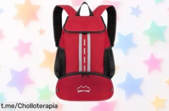 Mochila deportiva ONTYZZ con zapatillero impermeable y diseño organizado, ¡ofertón que te da seguridad y visibilidad en cualquier aventura! Aprovecha antes de que se acabe.