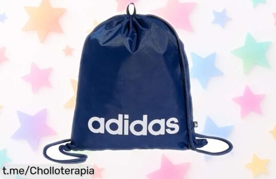 Mochila gymsack adidas Linear, ideal para tu día a día, ¡con material resistente y un precio loco que no querrás dejar pasar!