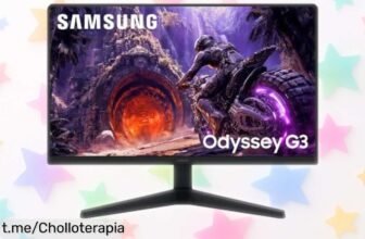 Monitor gaming Samsung Odyssey G3 de 24” con FreeSync Premium y 200Hz a un precio increíble, ¡no te quedes sin disfrutar tus partidas como nunca antes!
