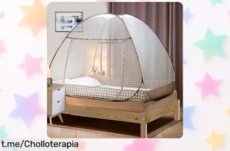 Mosquitera Digead para cama matrimonial, fácil de montar y ligera: ¡un ofertón indispensable para tus noches de tranquilidad que no te puedes perder!