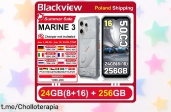Móvil Blackview OSCAL MARINE 3 super resistente y con batería de larga duración a un precio loco que no te creerás, ¡hazlo tuyo antes de que se agote!