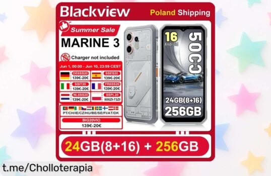 Móvil Blackview OSCAL MARINE 3 super resistente y con batería de larga duración a un precio loco que no te creerás, ¡hazlo tuyo antes de que se agote!