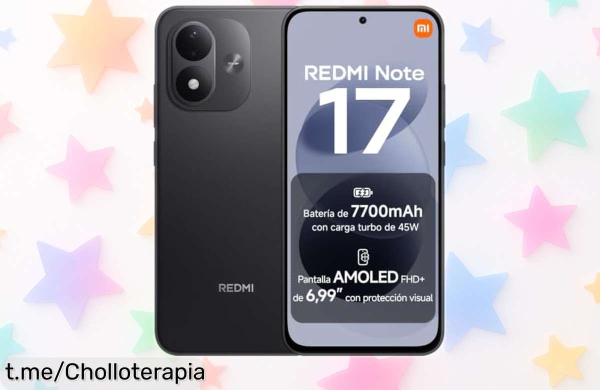 Móvil Redmi Note 17 con batería eterna y cámara de 50 MP a un precio loco que flipas, ¡no te quedes sin el tuyo antes de que se acaben!