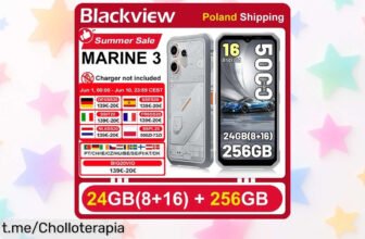 Móvil resistente Blackview OSCAL MARINE 3, pantalla enorme y super batería a precio de escándalo: ¡Aprovecha esta oferta y mantente conectado sin límites!