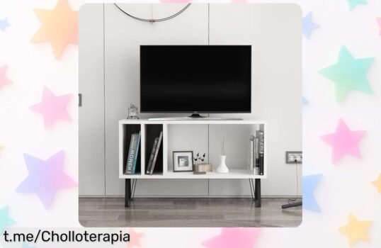 Mueble para TV Hanah Home moderno y espacioso, a un precio de escándalo que no puedes dejar escapar: ¡dale estilo a tu sala y disfruta sin gastar!
