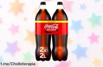Pack 2 botellas de CocaCola Zero Azúcar, el refresco perfecto que aporta sabor sin calorías ni azúcar a un precio deslumbrante. ¡No te quedes sin tu compra antes de que se agote!