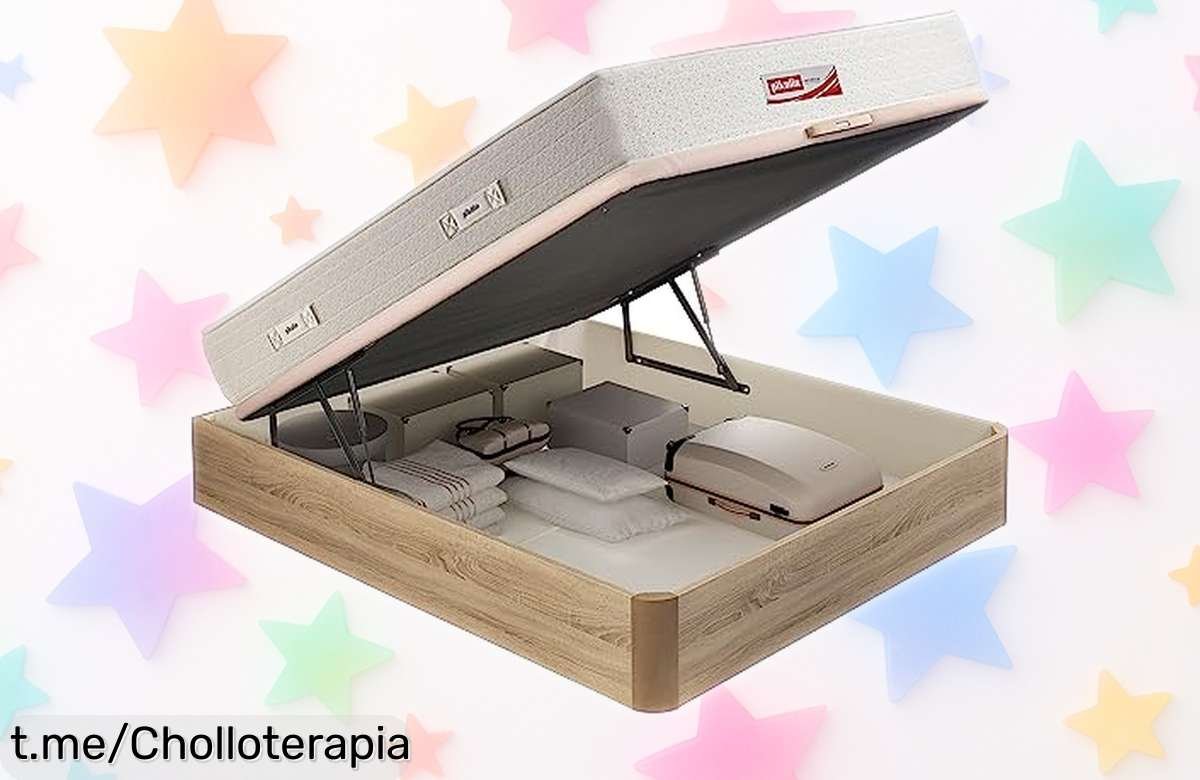 Pack colchón PIKOLIN de muelles viscoelásticos con canapé abatible y almohadas, un ofertón que te hará soñar cada noche. ¡No lo dejes pasar!