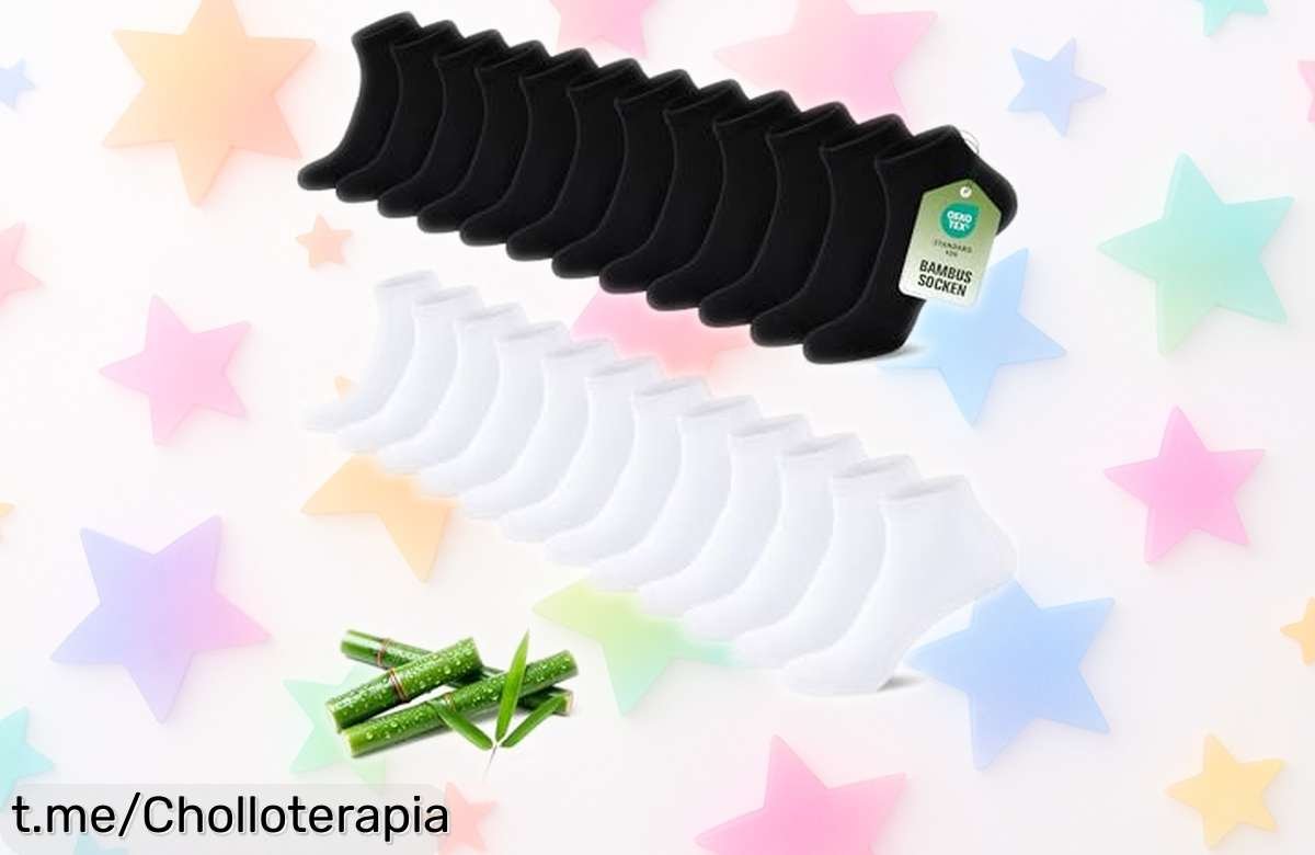 Pack de 12 o 24 pares de calcetines cortos SukModen, ¡rebajados para que tus pies estén frescos y cómodos todo el día! No te lo pierdas, tu mejor aliado está aquí.