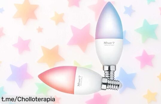 Pack de 2 bombillas LED inteligentes Trust E14 con control por móvil y voz a un precio espectacular que no podrás dejar escapar ¡ilumina tu vida ahora!
