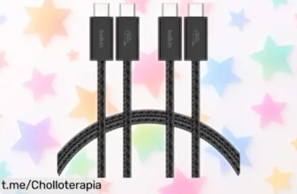 Pack de 2 cables USBC a USBC Belkin de 1,5 m para carga rápida que vuelan en velocidad y flexibilidad, ¡aprovéchalo antes de que se agote este ofertón!