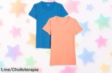 Pack de 2 camisetas básicas Amazon Essentials para mujer, ¡rebajadas a un precio loco que no puedes dejar escapar y perfectas para brillar cada día!