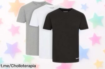 Pack de 3 camisetas básicas Timberland para hombre a precio loco, duraderas y con estilo que nunca falla. ¡Renueva tu armario hoy mismo antes de que se acaben!