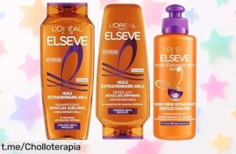 Pack de 3 productos para pelo rizado L’Oréal Paris, un ofertón irresistible que hará brillar tus rizos desde la primera pasada. ¡No te quedes sin el tuyo y dale vida a tu cabello ya!