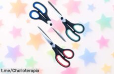 Pack de 3 tijeras multiusos ultra afiladas que no se rompen ni delante de un dinosaurio, ¡es el momento perfecto para equipar tu hogar y hacer manualidades!