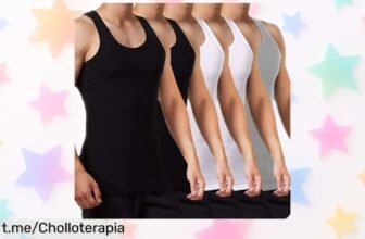 Pack de 5 camisetas de tirantes FALARY en algodón que no se arrugan, ahora a un precio increíble que te hará sonreír: ¡no dejes pasar esta oferta!