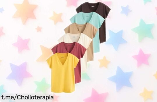 Pack de 5 camisetas manga japonesa NEXT, oferta brutal que no puedes dejar pasar; dale a tu armario el toque perfecto y siente la diferencia cada día.