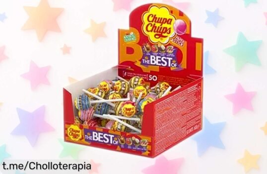 Pack de 50 chupachups originales para dar dulzura a tus planes, ¡ahora en un precio regalado que no querrás dejar pasar!