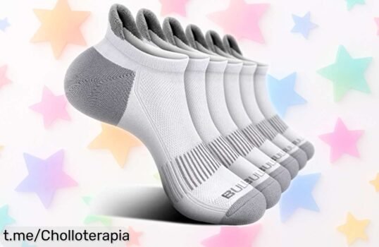 Pack de 6 calcetines deportivos BULLIANT a un precio loco: mantén tus pies frescos y secos todo el día, ¡no dejes escapar este ofertón que hará feliz cada paso!