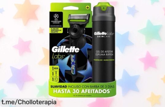 Pack de afeitar Gillette con gel y colgador a precio de escándalo: ¡prepárate para lucir una barba increíble sin complicaciones y disfruta siempre del mejor cuidado!