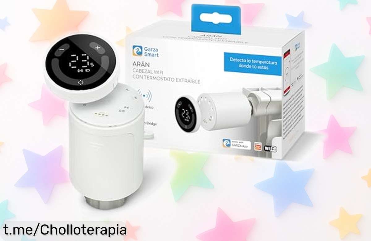 Pack duo de cabezales termostáticos Garza para radiador: controla tu calefacción desde el móvil y disfruta del calor a tu manera sin complicaciones, ¡aprovéchalo antes que se agoten!
