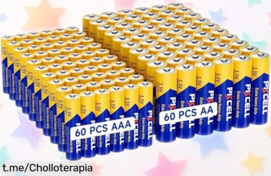 Pack gigante de pilas AA y AAA PKCELL, 140 unidades para energía a raudales con un ofertón que no se ve todos los días; ¡hazte con él antes de que desaparezca!