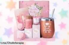 Pack spa en casa con vaso aislante RYLIFEOGI, el regalo perfecto para mamá a un precio de locura que hace cada sorbo inolvidable y especial, ¡no lo dejes escapar!
