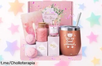Pack spa en casa con vaso aislante RYLIFEOGI, el regalo perfecto para mamá a un precio de locura que hace cada sorbo inolvidable y especial, ¡no lo dejes escapar!