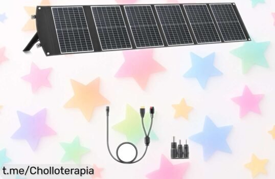 Panel solar plegable 100 W compatible con DJI Power a un precio loco, energía siempre lista donde quieras ¡Aprovecha este ofertón y carga rápido sin complicaciones!