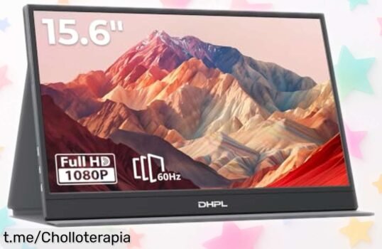Pantalla portátil DHPL de 15,6” con imagen súper nítida: ¡ofertón para estudiar, trabajar o jugar a un precio tirado que no puedes dejar pasar!