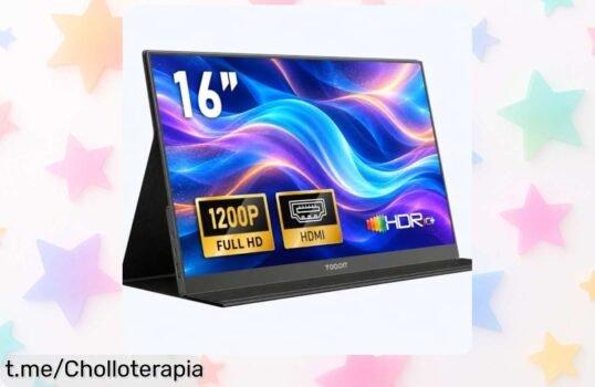 Pantalla portátil ligera Yodoit 16 con IPS FHD, mejora tu espacio de trabajo y diversión ¡Aprovecha este ofertón por tiempo limitado y desbloquea nuevas experiencias ya!