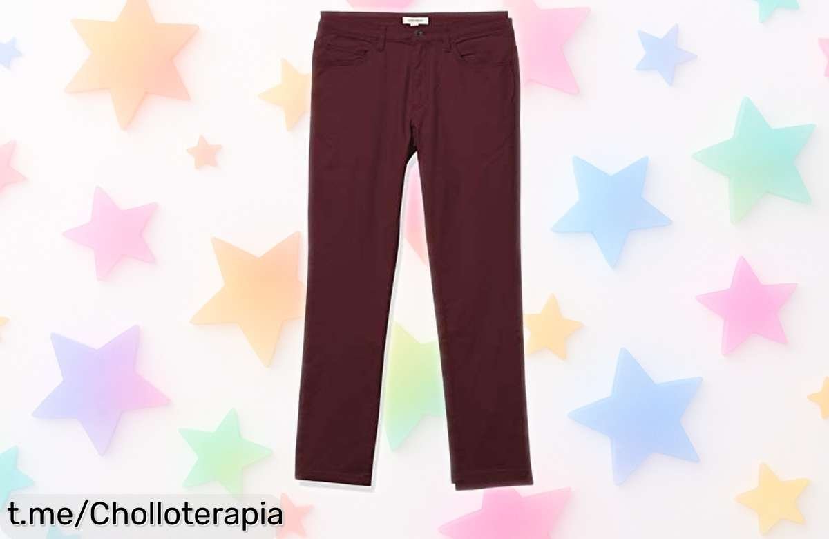 Pantalones chinos Amazon Essentials con 5 bolsillos, ¡ofertón de precio loco que no puedes dejar escapar para lucir increíble ya!