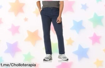 Pantalones chinos ajustados Amazon Essentials con bolsillos y elástico, ¡ofertón rebajado que no puedes dejar pasar! Aprovéchalo antes de que se agoten.
