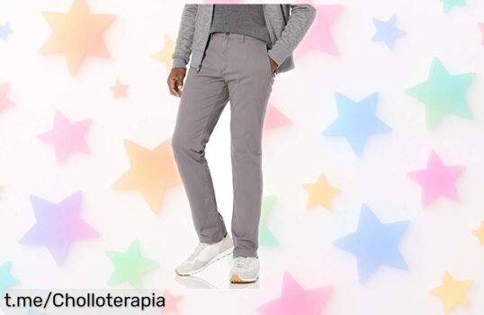 Pantalones chinos de pitillo Amazon Essentials para hombre a un precio de escándalo, la oportunidad perfecta para lucir genial y sentirte cómodo ¡No lo dejes escapar!