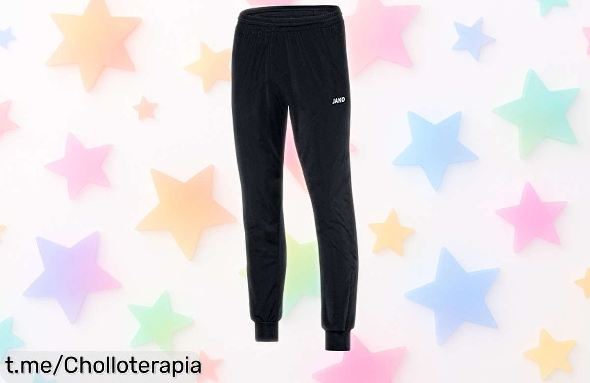 Pantalones clásicos Jako Classico con cremallera y cintura elástica a un precio de ganga para que lleves solo lo necesario, ¡no te los dejes escapar!