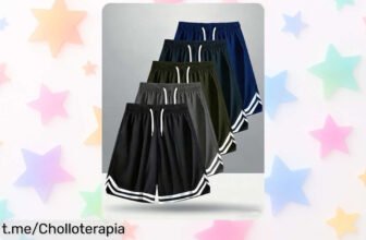 Pantalones cortos deportivos para hombre que no pierden forma ni color: ¡ofertón imperdible para renovar tu estilo deporte ya!