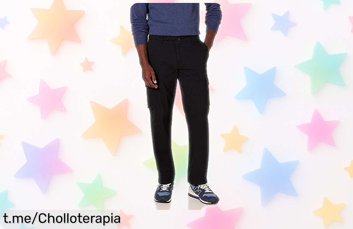 Pantalones de trabajo estilo cargo Amazon Essentials para hombre a un precio increíble, ¡no te pierdas esta oportunidad y equípate cómodo mientras trabajas!