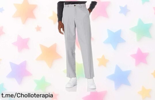 Pantalones de traje Amazon Essentials con cintura elástica: ¡la elegancia que necesitas a un precio regalado! ¡No dejes pasar esta oportunidad única y atrévete a brillar!