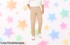 Pantalones de traje clásicos Amazon Essentials con cintura elástica, ¡super chollo a un precio que no cuadra! No te quedes sin ellos y viste elegante sin complicaciones.