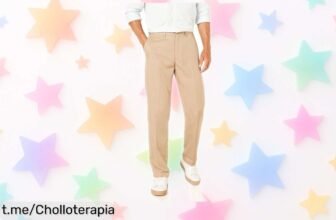 Pantalones de traje clásicos Amazon Essentials con cintura elástica, ¡super chollo a un precio que no cuadra! No te quedes sin ellos y viste elegante sin complicaciones.