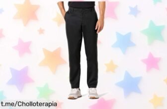 Pantalones elásticos de golf Amazon Essentials a precio loco, perfectos para jugar y lucir bien. Renueva tu armario con este chollo imprescindible antes que se agoten.