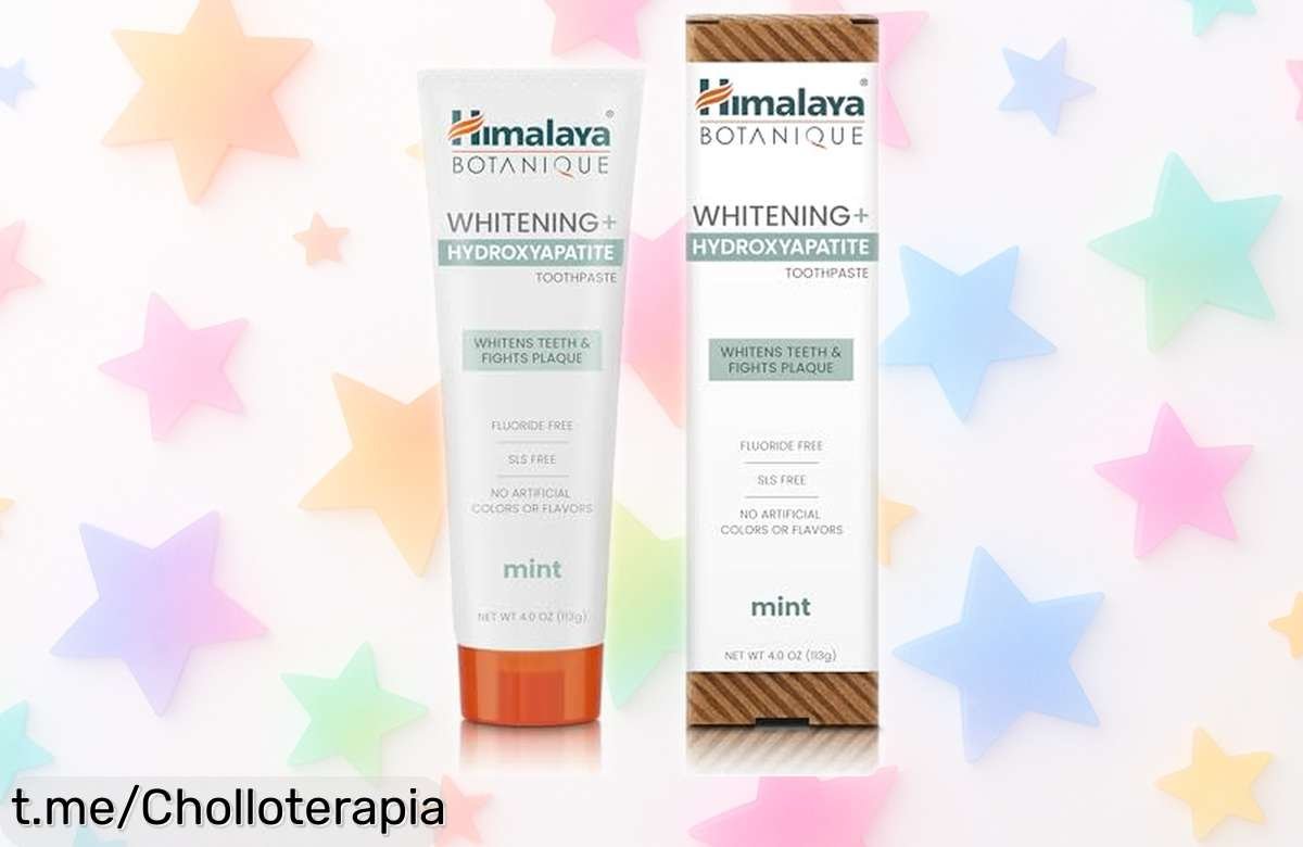 Pasta de dientes Himalaya Botanique con hydroxyapatite, un chollazo que blanquea y cuida tus encías para empezar el día fresco ¡No te lo pierdas!